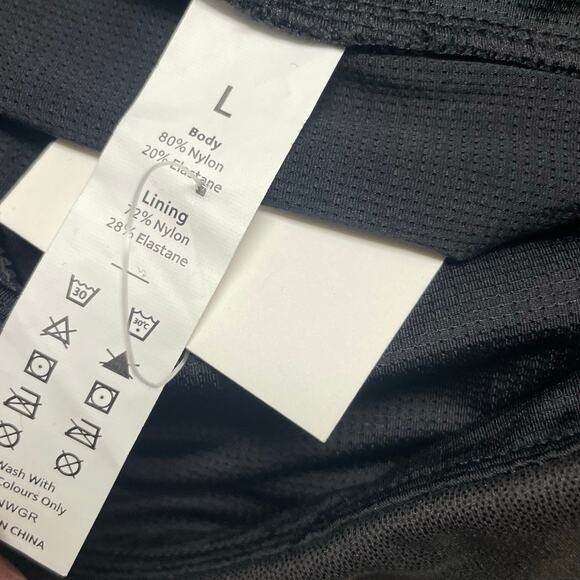 Halara Ruched Skirt Shine Size Large NEW Black Attached Shorts Athleisure Comfy - Picture 4 of 5